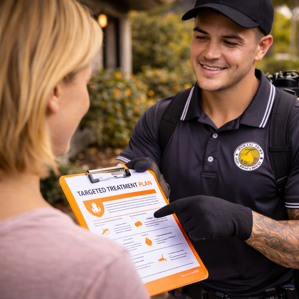 Creating a targeted pest treatment plan