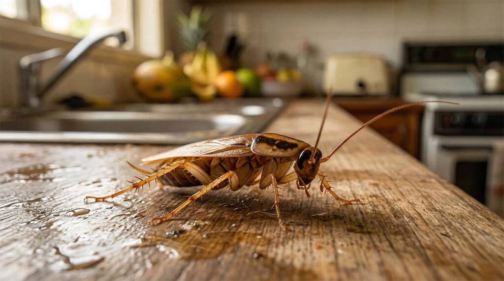 German cockroach identification Cairns kitchen