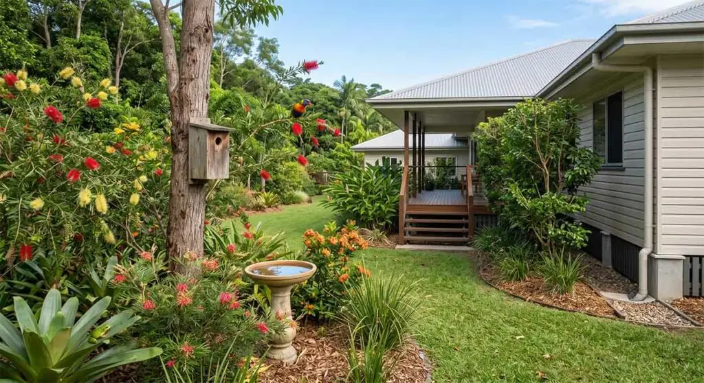 Wildlife-friendly landscaping and pest prevention at a Cairns home